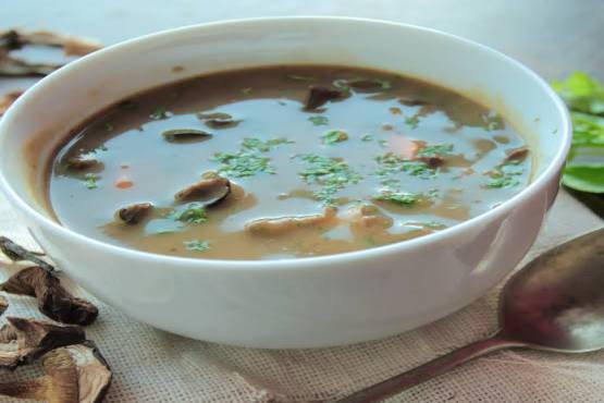 Mushroom Garlic Soup